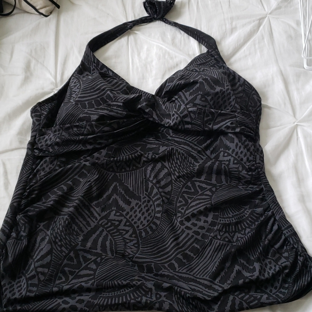 ☀️ Kona Sol Women's Tankini Halter Swim Top. XL